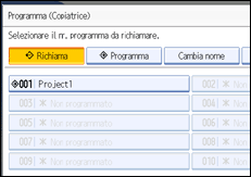 Illustrazione schermata pannello operativo