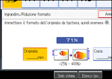 Illustrazione schermata pannello operativo