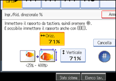 Illustrazione schermata pannello operativo