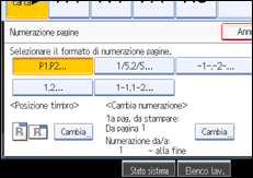 Illustrazione schermata pannello operativo
