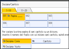Illustrazione schermata pannello operativo