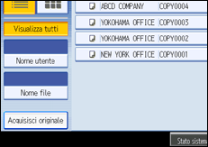 Illustrazione schermata pannello operativo