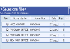 Illustrazione schermata pannello operativo