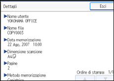 Illustrazione schermata pannello operativo