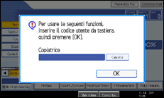 Illustrazione schermata pannello operativo