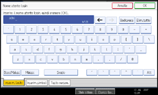 Illustrazione schermata pannello operativo