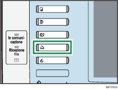 Illustrazione del tasto stampante