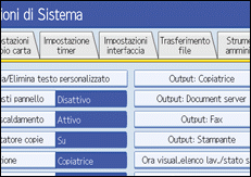 illustrazione schermata pannello di controllo