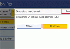 Illustrazione schermata pannello di controllo