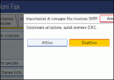 Illustrazione schermata pannello di controllo