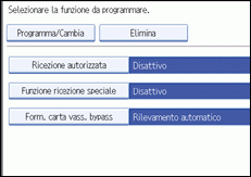 Illustrazione schermata pannello di controllo