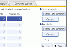 Illustrazione schermata pannello di controllo