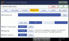 Illustrazione schermata pannello di controllo