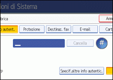 Illustrazione schermata pannello di controllo