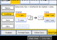 Ilustraci&oacute;n de la pantalla del panel de operaciones