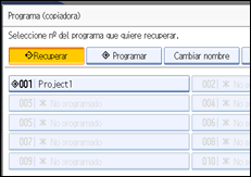 Ilustraci&oacute;n de la pantalla del panel de operaciones