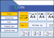 Ilustraci&oacute;n de la pantalla del panel de operaciones