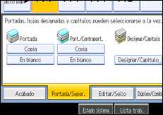 Ilustraci&oacute;n de la pantalla del panel de operaciones