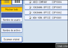 Ilustraci&oacute;n de la pantalla del panel de operaciones