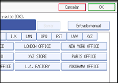 Ilustraci&oacute;n de la pantalla del panel de operaciones