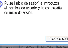 Ilustraci&oacute;n de la pantalla del panel de funcionamiento