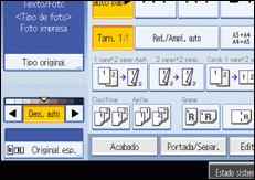 Ilustración del panel de operaciones