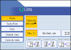 Ilustración del panel de operaciones