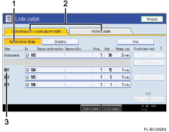 Ilustracja ekranu panela operacyjnego - wywo�ane funkcje z numeracj�
