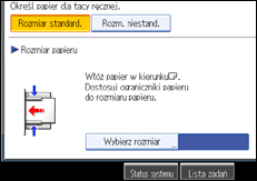 Ilustracja ekranu panela operacyjnego