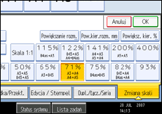 Ilustracja ekranu panela operacyjnego