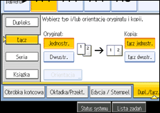 Ilustracja ekranu panela operacyjnego