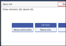 Ilustracja ekranu panela operacyjnego