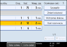 Ilustracja ekranu panela operacyjnego