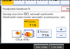 Ilustracja ekranu panela operacyjnego