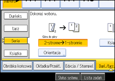 Ilustracja ekranu panela operacyjnego