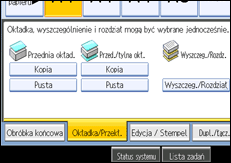 Ilustracja ekranu panela operacyjnego
