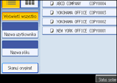 Ilustracja ekranu panela operacyjnego
