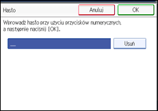 Ilustracja ekranu panela operacyjnego