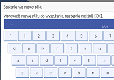 Ilustracja ekranu panela operacyjnego
