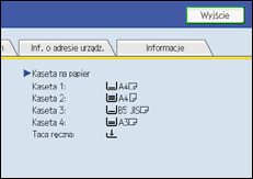 Ilustracja ekranu panela operacyjnego