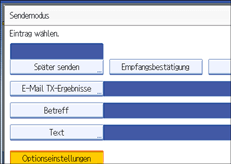 Abbildung des Bedienfelds