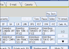 Ilustraci&oacute;n de la pantalla del panel de operaciones