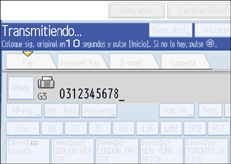 Ilustración de la pantalla del panel de operaciones