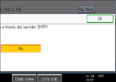 Ilustraci&oacute;n de la pantalla del panel de operaciones