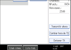 Ilustraci&oacute;n de la pantalla del panel de operaciones