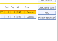Ilustraci&oacute;n de la pantalla del panel de operaciones