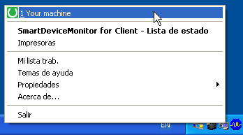 Ilustración de la pantalla de la aplicación