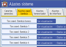 Ilustraci&oacute;n de la pantalla del panel de operaciones