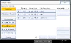 Ilustraci&oacute;n de la pantalla del panel de operaciones