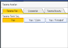 ��lem paneli ekran &ccedil;izimi
